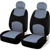NOKRGQW Coprisedili Auto Coprisedili Universali Per Auto Camion SUV Furgoni 2 Posti Protezione Anteriore Coppia Anteriore Poliestere Coprisedile Auto(Gray 2 pieces)