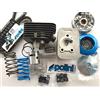 POLINI KIT COMPLETO POLINI MOTORI PER CIAO COMPOSTO DA GRUPPO TERMICO SP. 10 D. 43 TESTATA MOTORE KIT VARIATORE COPPIA MOLLE DI CONTRASTO E CINGHIA VARIATORE