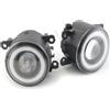 KUVIEZ Paraurti Fendinebbia Per Suzuki Per Jimny JB43 1998 1999 2000 2001 2002 2003 2004 2005 2006 2007 2008 2009-2020 1 Coppia Di Fendinebbia A LED Angel Eye Luci Diurne