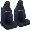 Susy Shop Coprisedili Auto Compatibili Per Smart fortwo, 450 451 e 453, Set 2 Fodere Anteriori, Con Logo Auto Ricamato Sullo Schienale, Lavorazione MADE IN ITALY (Nero/Blu Scuro)