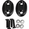 PSLER Moto Specchietto Retrovisore Basi per ZX6R 2003-2004 e per R1 2000-2014 e per S1000RR 2009-2018, PSLER Specchio Laterale Ali di Base di Sostituzione Della Copertura(Nero)