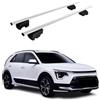 OMAC PORTATUTTO PORTATUTTO PORTATUTTO PER Kia NIRO III 2022-2026 - CITY Crash Testato - ISO PAS 11154:2006 - CHIUSO - Max 75 kg - 2 BARRE ARGENTO