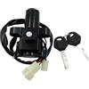 TGFQOLB Moto Blocchetto Accensione Compatibile con Yamaha per R1 2004-2015 per R6 2006-2015 Interruttore di Accensione Moto con 2 Chiavi Adatte per Accessori Moto