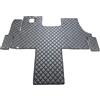 KRAM-TRUCK Tappetini trapuntati KRAM-TRUCK Compatibile con Fiat Ducato, Peugeot Boxer, Citroen Jumper dal 2007, grigio, spugna in pelle sintetica 1 cm, certificato di igiene, fodere comode