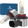 CARALL Lampada Led H10 12V 20W Fendinebbia IP65 Bianco 6000K 2000LM 360 Gradi Canbus Slim (H10)