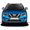 Sconosciuto Per Nissan QASHQAI J11 Acciaio Inox CROMO Paraurti Anteriore Streamer 1 Pezzi (2017+)