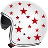 Generico Adesivi stella per casco moto e bici - Set unisex per tuning e decorazione personalizzata C0007