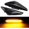 Kakulkomen Indicatore di direzione laterale compatibile con BMW X3 F25 X5 E70 X6 E71 E72 2007-2014（Nero fumo - Luce gialla）