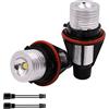 Ricoy 2 x 5 W per E39 E53 E60 E61 E63 E64 E65 E66 E87 X3 X5 LED Angel Eye Halo anello Marker luce laterale lampadina LED bianco (confezione da 2)