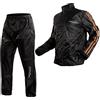 A-Pro Giacca Impermeabile Antipioggia Pantaloni Moto Alta Visibilità ARANCIONE M
