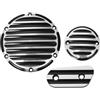 UYDFXA Tappo di ispezione del coperchio della distribuzione della frizione del timer derby a 6 fori per moto in alluminio, compatibile con Sportster Iron XL883 XL1200 e modelli simili(F SET)
