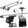 CHROMEMASTER AGURI Runner II | Compatibile con KIA Niro II/E-Niro 2021+ | Portapacchi, barre portatutto | Per trasportare una scatola da tetto, un portabagagli per biciclette, una scala | Alluminio
