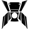 QIBBEI For VOGE SR4 MAX Motorcycle Fuel Tank Pad Stickers Gas Abrasive Decorative Decals Kits(Color7)
