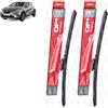 OP Spazzole tergicristallo anteriori compatibile con Renault Captur ii 2020 +