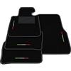 Somer Car Kit Tappetini Auto compatibili con Bmw Serie 3 F30 2012-2019 | Set Tappeti in Moquette, Bandiera Italia, Tappeto auto su misura