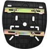 PartyKindom Piastra di Base in Pp e Lega per Bauletto Moto Posteriore Design Spesso, Strisce Antishake e Fissaggio Sicuro, Accessorio per Scatola Posteriore Moto
