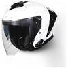 ORIGINE Casco Moto Jet ORIGINE APRICA BT Bianco Lucido - Omologato ECE 22.06 - Con Bluetooth Integrato - Taglie S a XL (M)