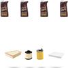HOFFCAR Kit tagliando 4 FILTRI e 4L OLIO M compatibile con Ford Ecosport 1.5 Tdci 70kw dal 2015
