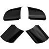 Szwaldaper 4 pezzi auto interni volante rivestimento adesivo copertura, for Ford, for Focus MK2 2005 2006 2007 2008 2009 2010 2011, accessori decorativi Adesivo per volante(Schwarz)