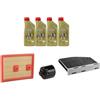AOQ ORIGINAL QUALITY AOQ - KIT TAGLIANDO 3FILTRI + 4 LITRI OLIO 5W30 COMPATIBILI CON Au. A3,Golf 7 SE.IBIZA IV, SE. LEON, SK. OCTAVIA motori 1.2 1.4 TGI Benzina & Benzina/Gas naturale