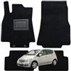 OFFICINE MILANO IL TUO STILE IN AUTO. 4 Tappetini in Moquette per Mercedes Classe A Serie W169 Compatibile con Modelli dal 2004 al 2012, Fondo Antiscivolo con Battitacco in PVC - Alta Qualità - Made in Italy - OFFICINE MILANO