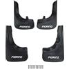 Omad Compatibile con Fiat Fiorino 3 2008-2024 Parafanghi Anteriori e Posteriori Set del Veicolo 4 Pezzi Nero