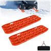 Froadp Set di 2 pannelli di sabbia per avviamento auto, camper, in plastica, tappetino di trazione, tavola di salvataggio, aiuto alla trazione fuoristrada, capacità di carico 10 t