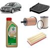 OP Kit tagliando 4 filtri + 5L olio Edge 5W-30 LL per Volkswagen Passat B6 2.0 TDI,AZV/BMM/BKD