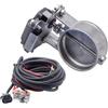 Xwthsch Terminale Di Scarico Valvola di scarico universale con controllo elettrico automatico da 51/60/63/70/76 e 89 mm, bassa pressione, con interruttore Terminali Di Scarico Per Auto(3.5 with switch)
