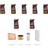 HOFFCAR Kit tagliando 4 FILTRI e 7L OLIO M compatibile con Ford Transit 2000 2.4 TurboDiesel TDE 66kw dal 2000