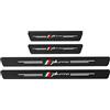 LNHJZ 4 Pezzi Fibra di Carbonio Battitacco per Auto Sticker, per Fi-at 500 500X 500L Tipo Punto Bravo, Esterno Battitacco Protezione Plates Anti-Graffio Scuff Adesivi Decorativi Accessori, Punto