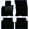 QUEMAR Tappetini Auto compatibili con Ford Kuga III dal 2020 anche Hybrid/Kit Tappeti Moquette e Gomma su Misura (Set 2 Anter.+ 2 Poster.)/ Ricami e Colori Personalizzati (0 Ricami, Bordo Blu)