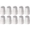 Eawfgtuw Set di 10 tappi per valvola del radiatore, 4-10 confezioni, copertura di ricambio a innesto, accessori idraulici, copertura per fusto della valvola in plastica bianca, protezione per