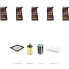 HOFFCAR Kit tagliando 4 FILTRI e 5L OLIO M compatibile con Dodge Journey 2.0 Crd 103kw dal 2008