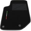 Somer Car Tappetino Auto SOLO LATO GUIDA 1pz compatibile con Peugeot 208 2019-2025 | 1 tappeto su misura in moquette, bandiera Italia