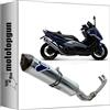 MOTOTOPGUN termignoni scarico completo relevance acciaio inox omologato compatibile con yamaha tmax t-max 500 2002 2003 2004 2005 2006 2007 2008 2009 2010 mototopgun