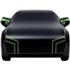 generico fatto su misura Telo Copriauto Auto Quattro Stagioni Compatibile con Suzuki Samurai SUV 1984-2018,antipioggia, antivento,antineve,Protezione per tutte le stagioni(black green)