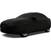 generico telo copriauto da interno Compatibile con Lincoln Continental Mark V 1977-1979,tessuto protettivo satinato, antipolvere(Black)