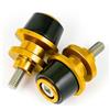 BUYTUS Compatibile con Z900 RS SE Z650 Z800 Z1000 Z1000SX ZX6R ZX10R 650 400 Moto CNC 8MM Bobine forcellone Slider Stand Vite(Gold X)