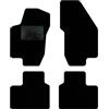 QUEMAR Tappetini Auto per Alfa Romeo 156, Bordo Nero, 0 Ricami | 1997-2007 / Kit Tappeti Moquette e Gomma su Misura / Set 2 Anteriori + 2 Posteriori / Ricami e Colori Personalizzati