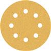 Bosch Professional 5x Carte Abrasive Expert C470 con 8 Fori per Legno Duro, Vernice su Legno, Ø 115 mm, Grana 60, Accessorio Levigatrice Rotoorbitale