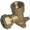 Tiemme Gomito a 90° con flangia o-ring F per gas 1/2 x18mm