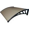 SAN GIORGI Pensilina Da Esterno In Policarbonato Alveolare. Colore Marrone. Supporti In Plastica. Spessore 3 Mm.