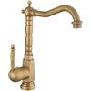 Rea - Bona Old Gold Rubinetto Lavabo Alto Miscelatore Da Bagno In Ottone Monocomando Rubinetto Regolabile Caldo E Freddo (Oro) 25x5x28,5cm