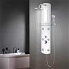 vidaXL Pannello Doccia in Vetro 25x43x120 cm Argento Colonna Box Shower Bagno