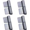 TopHomer Confezione da 4 cerniere saldabili per porta, resistenti, staccabili, con chiusura a saldatura, per rimorchi, rampe e cancelli, 59 x 80 mm