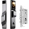 ATLION Smart Lock Con Fotocamera Serratura Biometrica Con Ingresso Senza Chiave, Serrature Intelligenti Per Porta 3d Face Smart Door Lock Con Monitor Telecamera Di Sicurezza(lock 24 * 240mm)