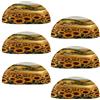 VAPOKF 6 maniglie a conchiglia per cassetti, semicircolari, utilizzate per camera da letto, cassettiera, armadio, porta della cucina, girasoli, casa di campagna