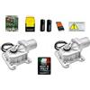 Dieffematic KIT CROMO 230V AUTOMAZIONE AUTOMATISMO PER CANCELLO DUE ANTE BATTENTE INTERRATI