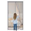 Famoum Zanzariera Magnetica Porta 140x230cm,Tenda Zanzariera con Magneti,Protezione Antizanzare per Porte e Finestre,Traspirante,Facile Installazione e Rimozione,Chiusura Automatica,Grigio